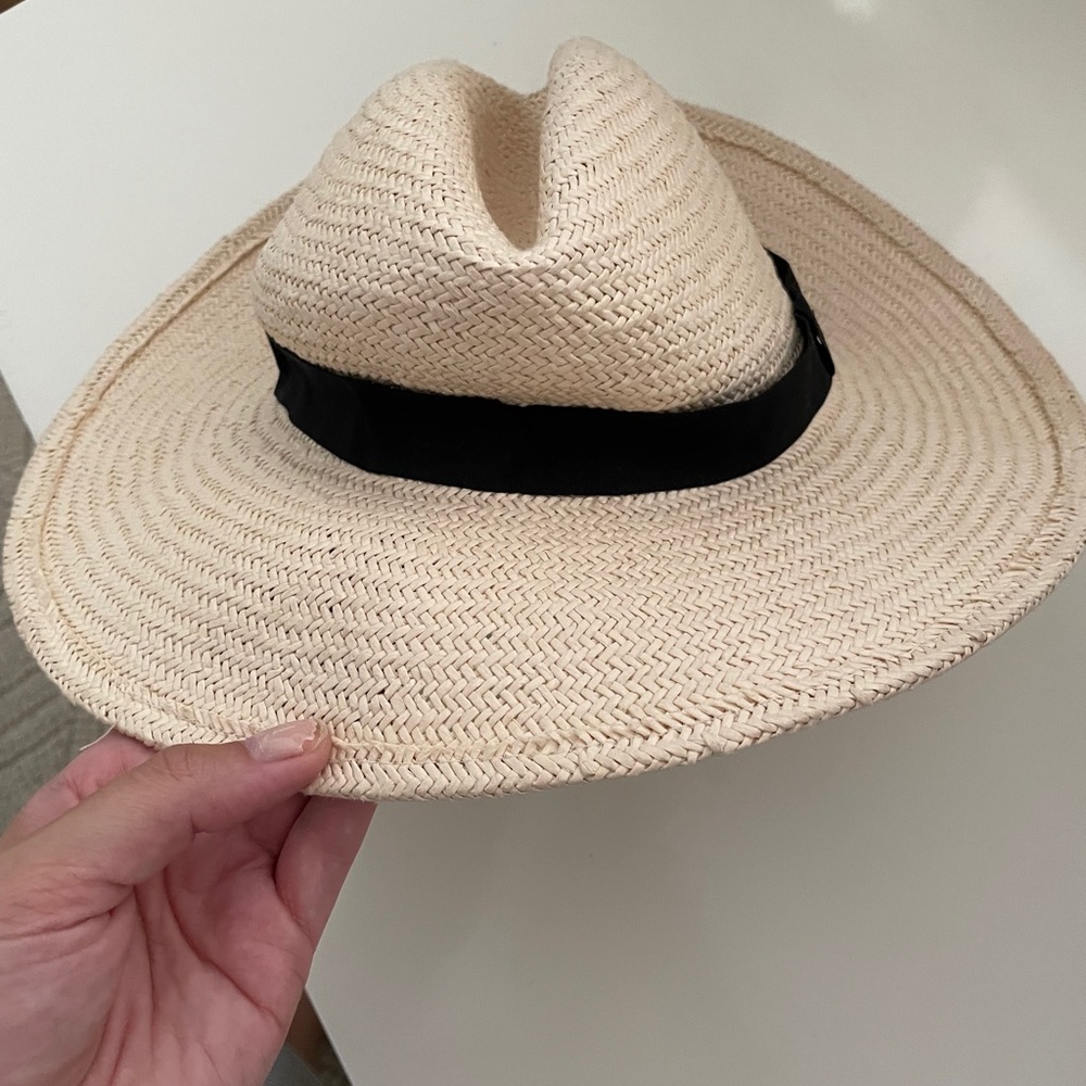 Hat Attack Straw Fedora Hat - Picture 2 of 7